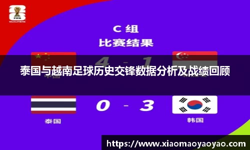泰国与越南足球历史交锋数据分析及战绩回顾